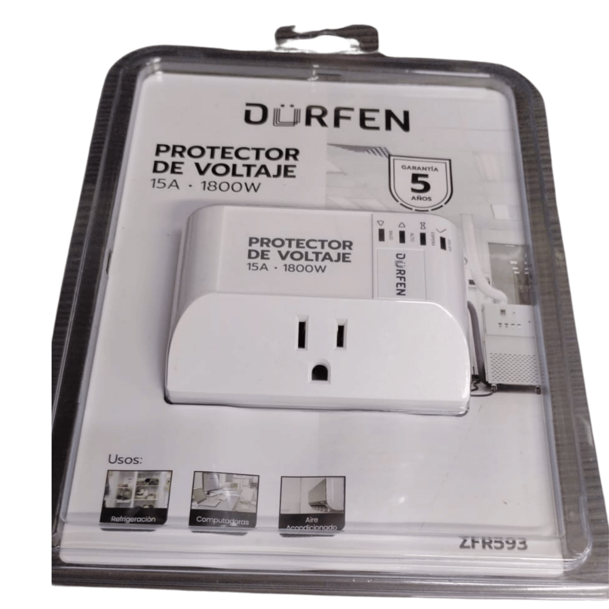 PROTECTOR DE VOLTAJE DUFREN 15A 1800W 120V AC